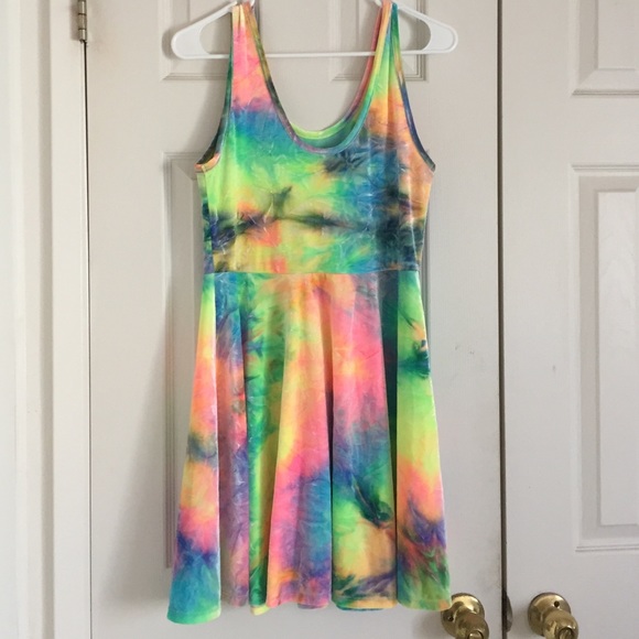 AMAZING Tie dye velvet dress