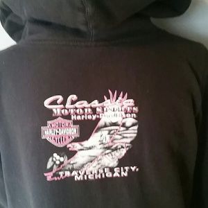 Harley Davidson womens half pullover sweatshirt