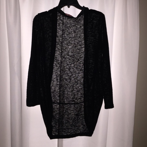 Long sheer black shrug