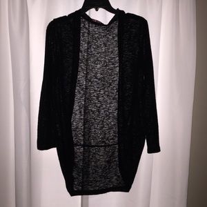 Long sheer black shrug