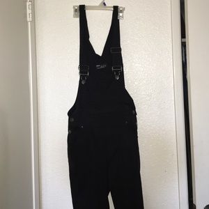 All black overall jeans