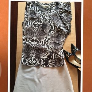 Michael Kors snake skin pattern top