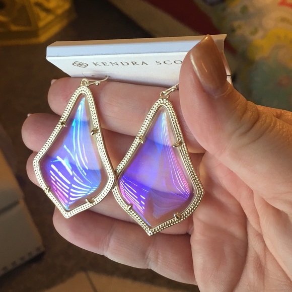 Kendra Scott Clear iridescent Alexandra