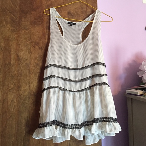 Polka Dot Ruffle Tank