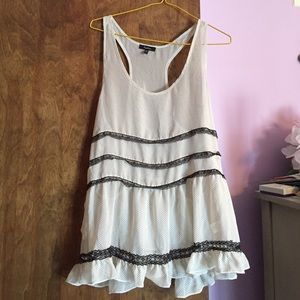 Polka Dot Ruffle Tank