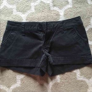 Black shorts size 1