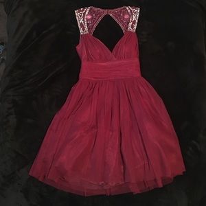 DEB Maroon Homecoming Dress