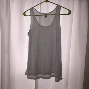 Off white shimmer tank