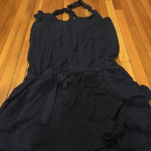 Navy shorts all one piece.