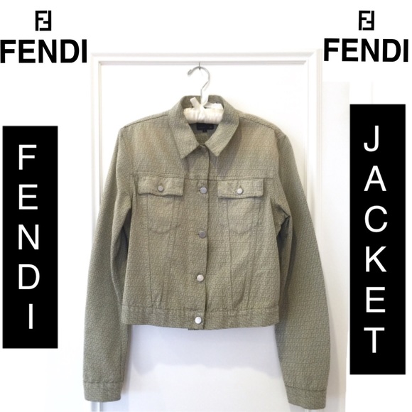 FENDI jacket FF logo designer monogram pattern!
