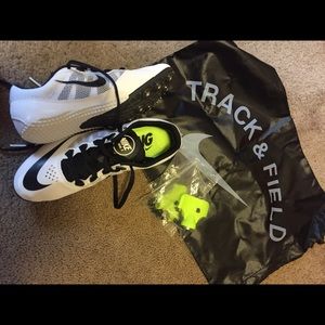 Track and field spike Nike white rival s