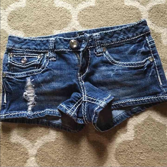 Shorts with rhinestones size 3
