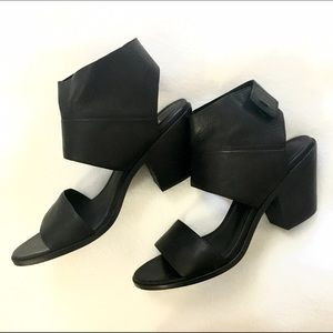 Eileen Fisher modern wrap heels