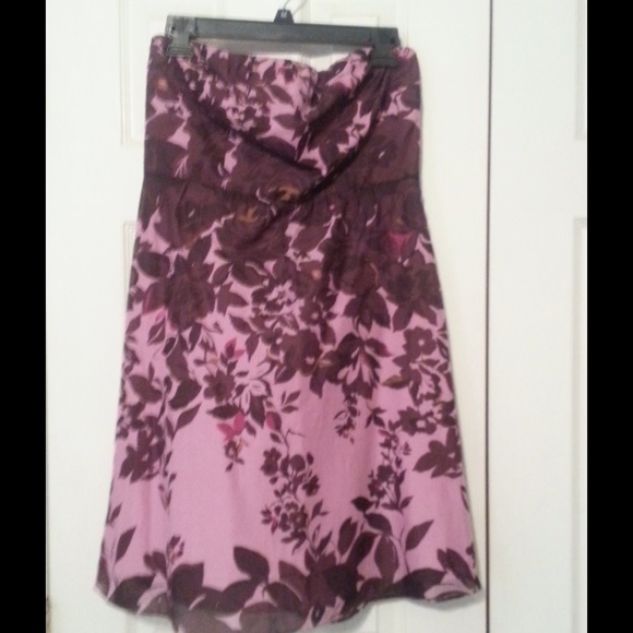 Floral strapless dress from The Limited