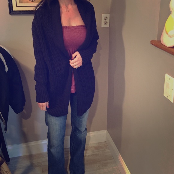 Max studio black cardigan