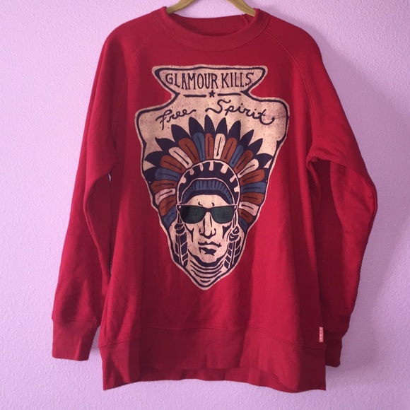 Glamour kills red crewneck