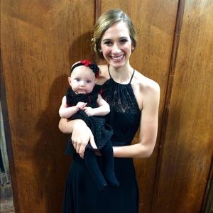 Black long BCBG dress size 4