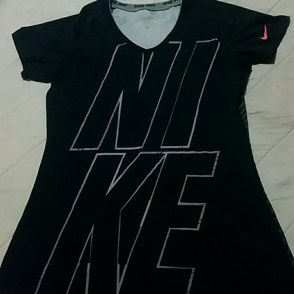 Nike, NikePro, Dri-fit, shirt, gray/dark gray, med - Picture 1 of 4