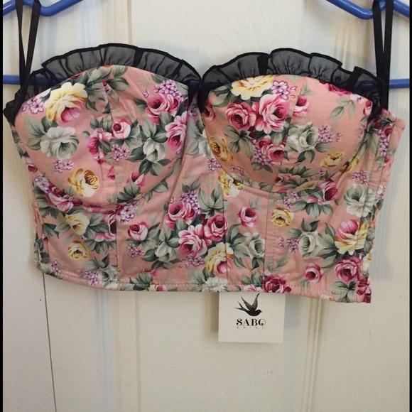 SaboSkirt Floral Bustier