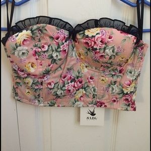 SaboSkirt Floral Bustier