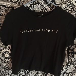 Black tshirt w/ quote