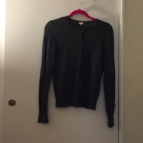 J. crew grey cardigan