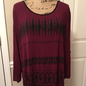 Tunic with 3/4 Sleeves