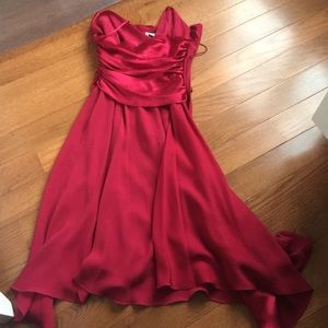 Gorgeous silk prom dress