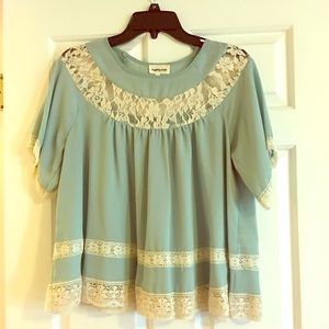 Mint Lacy Top from Martin's!