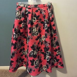 ASOS Quilted Floral Skirt
