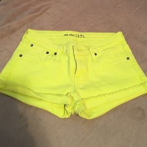 Neon Yellow Shorts