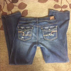 NWOT Sequined Boot Kick Jeans