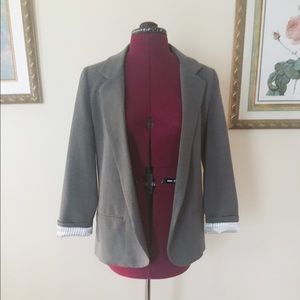 Gray Casual Blazer