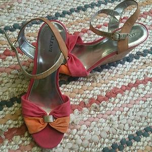Pink and Orange Alfani wedges
