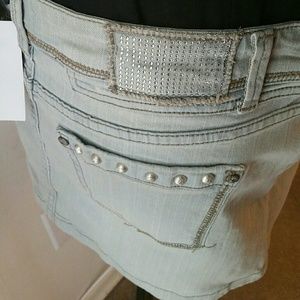 Stylebook USA Skirts - |SALE|Light Denim Bling Skirt Stylebook USA Skirts - |SALE|Light Denim Bling Skirt
