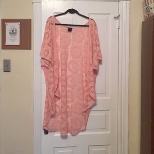 Pink torrid lacey duster size 4/4x