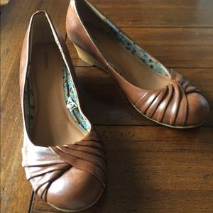 Brown wedge shoes, 8.5 Brown wedge shoes, 8.5