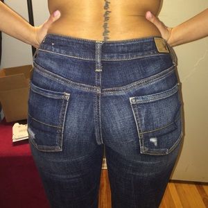 American eagle outfitters denim ripped jeans 4