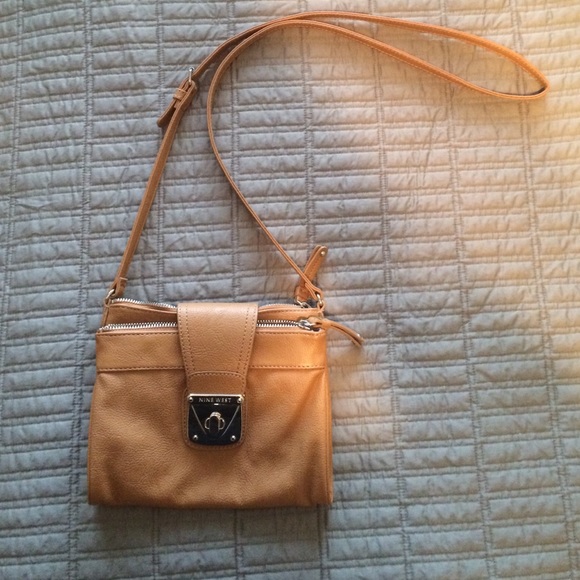 Tan leather satchel