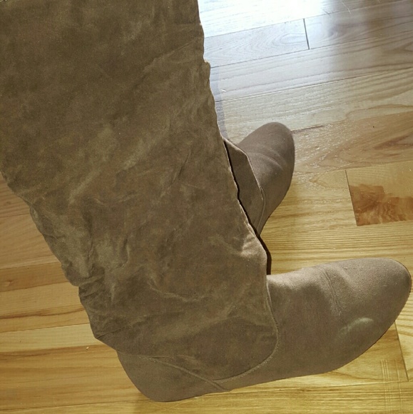 Wet Seal Brown Suede Boots