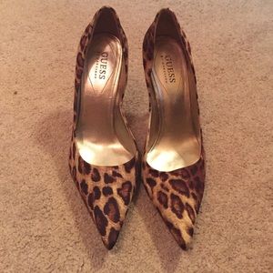 Guess Cheetah print heels