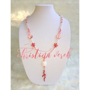 Coral Beach Theme Boho Necklace