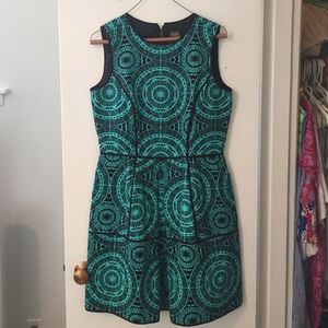 Taylor brand fit and flare cotton dress, size 8