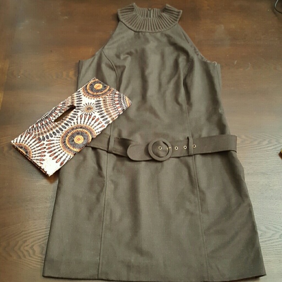 Gianni Bini Brown Midi Dress NWT 12