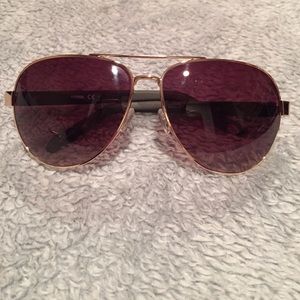 Fossil Unisex Aviator Sunglasses