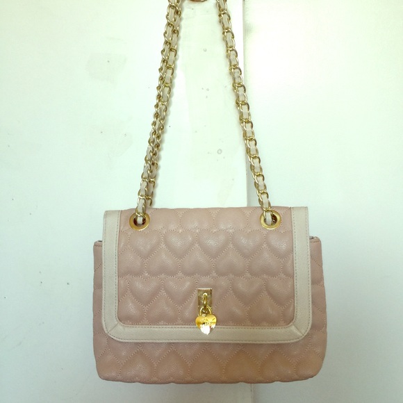 Betsey Johnson Handbags - Betsey Johnson Quilted Heart Crossbody Bag