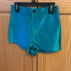American apparel blue shorts