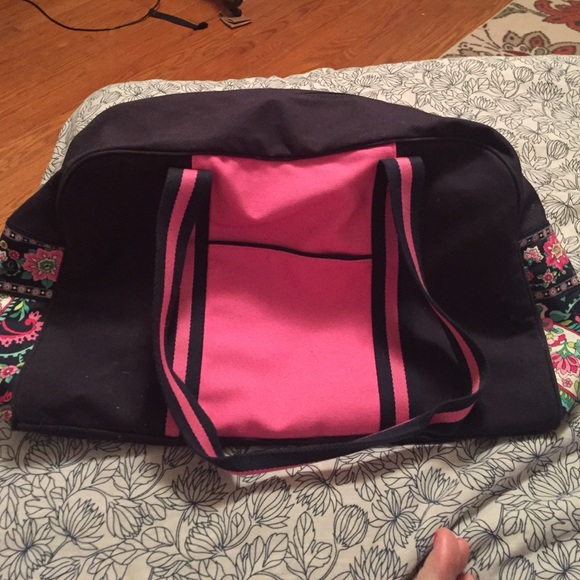 Vera Bradley Petal Paisley color block duffel