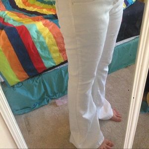 White Boot Flared Jeans