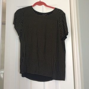 Madewell black and gold top